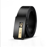 Paul Belt Men's Genuine Leather Toothless Buckle Zodiac Pure Cowhide Business Belt Versatile Young Trendy Casual Belt