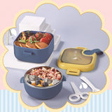 Amazon Hot Selling Direct Supply Children's Going Out Lunch Box Set Stainless Steel Food Supplement Set Children's Going Out Snack Box