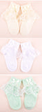 Factory direct children's socks baby socks pure cotton edge baby socks cute lace lace girls socks