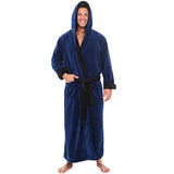 2020 European and American Amazon hot style autumn and winter large size super lengthened bathrobe long-sleeved nightgown a large number of spot
