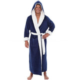 2020 European and American Amazon hot style autumn and winter large size super lengthened bathrobe long-sleeved nightgown a large number of spot