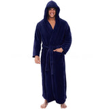2020 European and American Amazon hot style autumn and winter large size super lengthened bathrobe long-sleeved nightgown a large number of spot