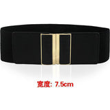 Simple Elastic Ladies Belt Fashion Decorative Dress Black Elastic Dress Wide Waistband Wholesale