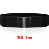 Simple Elastic Ladies Belt Fashion Decorative Dress Black Elastic Dress Wide Waistband Wholesale