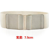 Simple Elastic Ladies Belt Fashion Decorative Dress Black Elastic Dress Wide Waistband Wholesale