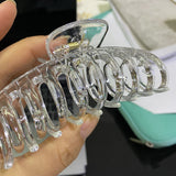 Oversized Back of the Head Flower Hair Claw Clip Korean Style Hair Accessories Temperament Plastic Claw Clip 13cm Hot Selling