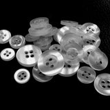 Spot wholesale resin pearl buttons fashion shirt buttons DIY white wide-brimmed buttons wholesale manufacturers wholesale