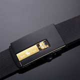 Paul Belt Men's Genuine Leather Toothless Buckle Zodiac Pure Cowhide Business Belt Versatile Young Trendy Casual Belt