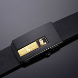 Paul Belt Men's Genuine Leather Toothless Buckle Zodiac Pure Cowhide Business Belt Versatile Young Trendy Casual Belt