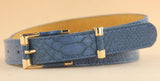 Factory direct wholesale imitation leather belt crocodile belt alloy buckle square women's fashion all-match belt