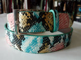 Factory direct wholesale imitation leather belt crocodile belt alloy buckle square women's fashion all-match belt