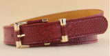 Factory direct wholesale imitation leather belt crocodile belt alloy buckle square women's fashion all-match belt