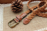 Japanese Mori girl fresh literary national sweet decorative twist braided ladies belt thin belt waist chain