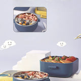 Amazon Hot Selling Direct Supply Children's Going Out Lunch Box Set Stainless Steel Food Supplement Set Children's Going Out Snack Box