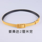 Foreign trade non-porous thin belt ladies all-match simple girdle Korean fashion decorative cloth belt green wide belt