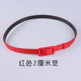 Foreign trade non-porous thin belt ladies all-match simple girdle Korean fashion decorative cloth belt green wide belt
