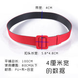Foreign trade non-porous thin belt ladies all-match simple girdle Korean fashion decorative cloth belt green wide belt