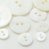 Spot wholesale resin pearl buttons fashion shirt buttons DIY white wide-brimmed buttons wholesale manufacturers wholesale