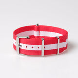 Nylon Watch Strap High Quality Intercolor Fashion Braided Nylon Watch Strap Pin Buckle Watch Strap Watch Accessories All Sizes Wholesale