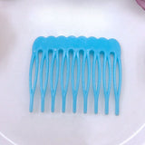 Factory direct sales, children's candy color 9-tooth hair comb DIY low price wholesale. Insert comb. Hair clip
