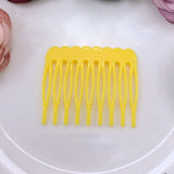 Factory direct sales, children's candy color 9-tooth hair comb DIY low price wholesale. Insert comb. Hair clip
