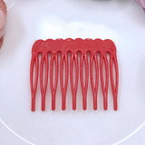 Factory direct sales, children's candy color 9-tooth hair comb DIY low price wholesale. Insert comb. Hair clip