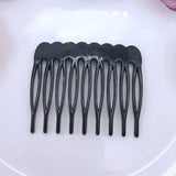 Factory direct sales, children's candy color 9-tooth hair comb DIY low price wholesale. Insert comb. Hair clip