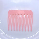 Factory direct sales, children's candy color 9-tooth hair comb DIY low price wholesale. Insert comb. Hair clip