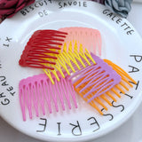 Factory direct sales, children's candy color 9-tooth hair comb DIY low price wholesale. Insert comb. Hair clip