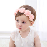Newborn girl baby headband lace cotton thread fontanel headband princess full moon head flower bow children's accessories