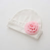 Fungus edge yarn flower white