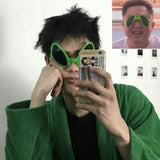 Ins funny sand sculpture funny glasses sunglasses birthday party spoof photo props alien glasses sunglasses