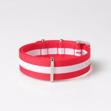Nylon Watch Strap High Quality Intercolor Fashion Braided Nylon Watch Strap Pin Buckle Watch Strap Watch Accessories All Sizes Wholesale