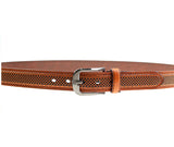 Foreign trade belt 3.5cm wide girl's leisure alloy pin buckle belt alloy printing belt