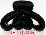 Special offer clip moon clip medium and small size black plastic hair catch wholesale strange hand clip hair clip