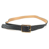 Fashion women's woven pattern PU leather pin buckle belt, casual and versatile decorative skirt women's belt manufacturer