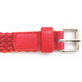 1657 Zodiac Year Red Woven Belt Ladies Fashion Woven Belt Wholesale Women's Belt Fashion