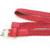 1657 Zodiac Year Red Woven Belt Ladies Fashion Woven Belt Wholesale Women's Belt Fashion