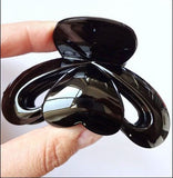 Special offer clip moon clip medium and small size black plastic hair catch wholesale strange hand clip hair clip