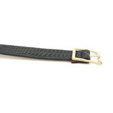 Fashion women's woven pattern PU leather pin buckle belt, casual and versatile decorative skirt women's belt manufacturer