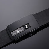 Paul Belt Men's Genuine Leather Toothless Buckle Zodiac Pure Cowhide Business Belt Versatile Young Trendy Casual Belt