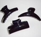 Special offer clip moon clip medium and small size black plastic hair catch wholesale strange hand clip hair clip