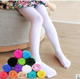 Children's dance socks white exercise girls pantyhose spring and autumn thin summer baby stockings one-piece long socks