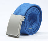 Spot 18-color candy trend fashion new men's and women's pants belt canvas belt men's belt wholesale