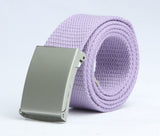 Spot 18-color candy trend fashion new men's and women's pants belt canvas belt men's belt wholesale