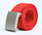 Spot 18-color candy trend fashion new men's and women's pants belt canvas belt men's belt wholesale