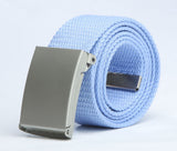 Spot 18-color candy trend fashion new men's and women's pants belt canvas belt men's belt wholesale