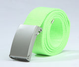 Spot 18-color candy trend fashion new men's and women's pants belt canvas belt men's belt wholesale