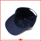 Baseball cap custom logo dark blue cotton baseball cap Dongguan factory custom letter embroidery baseball cap adult