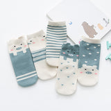 C035 children's socks wholesale 0-1 Zhuoshang cotton children's socks spring three-dimensional cartoon striped socks baby socks